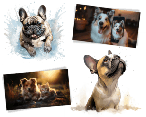 Image depicting cliparts and stock photos for pet business marketing