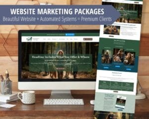 Image of the Pet Biz Studio website marketing packages
